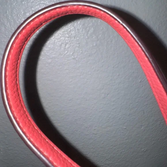 Coach rare pink Leather shoulder bag with Crossbody strap EUC - Picture 6 of 7